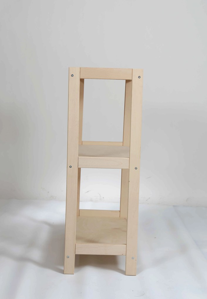 Regál drevený bukový počet políc 3 - 93x80x33 cm