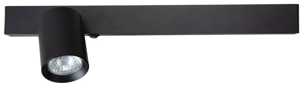 EUlight Nástenné svietidlo Magnet Left, 1x čierne kovové tienidlo + 1x LED 5W, b