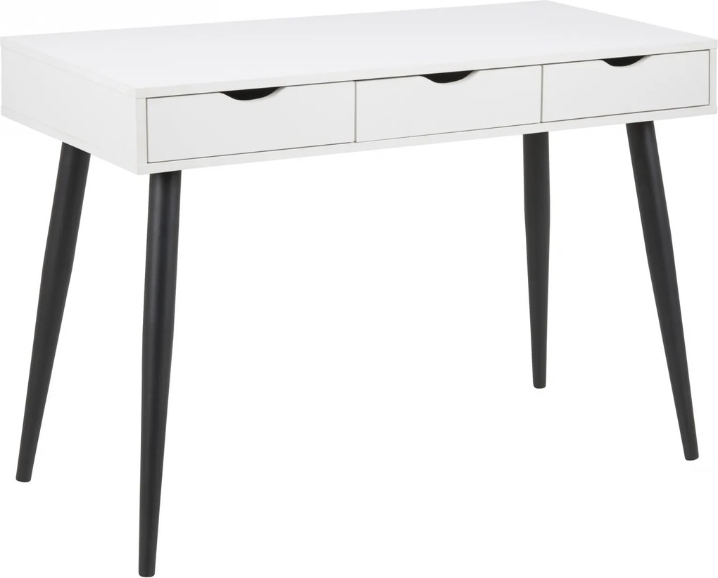 Bighome - Písací stôl NEPTUN 110 cm, biela