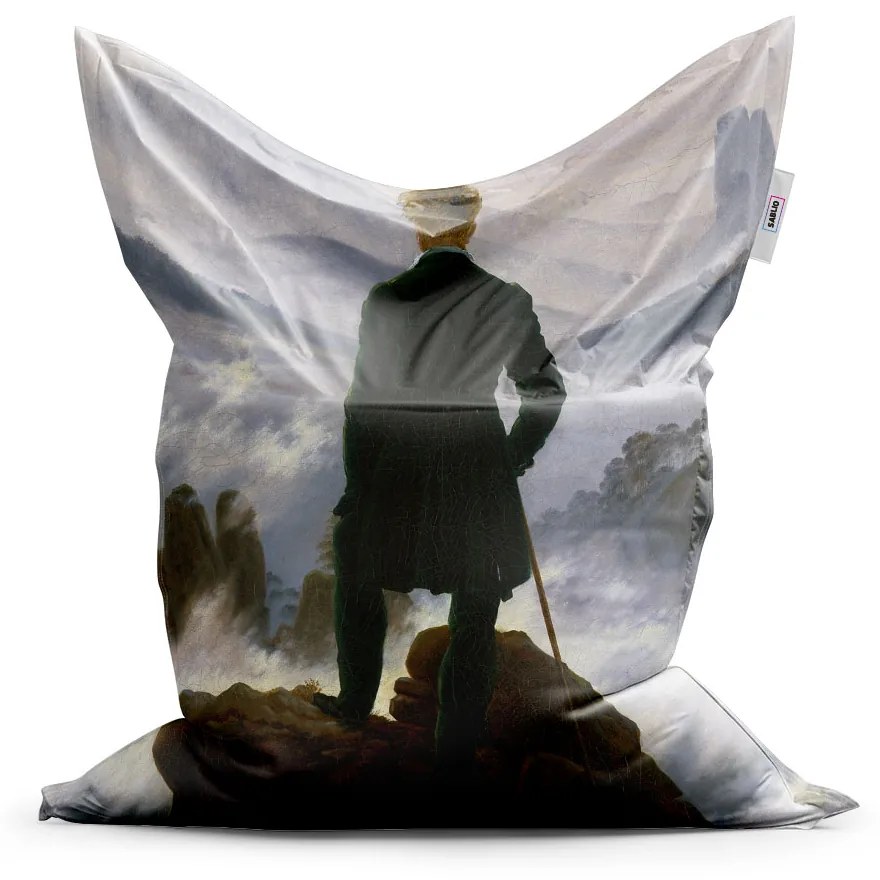 Sablio Sedací vak Pútnik nad morom hmly - Caspar David Friedrich - 150x100 cm