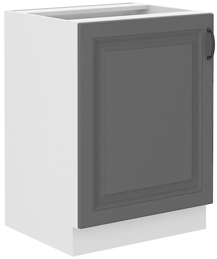 Kuchynská skrinka Stilo dustgrey/biely 60d 1f bb