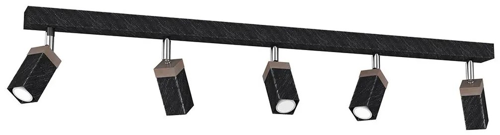 Bodové svietidlo SOLO 5xGU10/MR11/40W/230V čierna