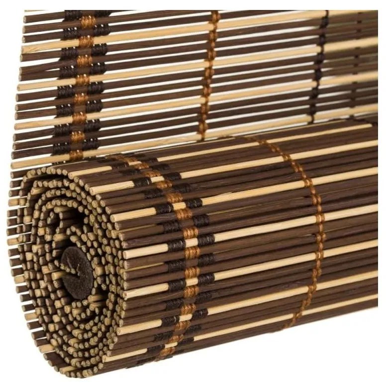 Tmavo hnedá bambusová roleta 160x180 cm Natural Life - Casa Selección