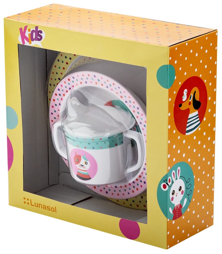 Detský melamínový set 3 ks - Kids WORLD Animals - 593170