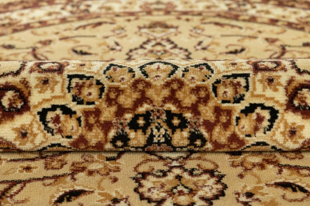 TA Koberec F740A SVETLÁ BÉŽOVÁ ATLAS PP HNEDÁ OV Rozmer: 160x220 cm