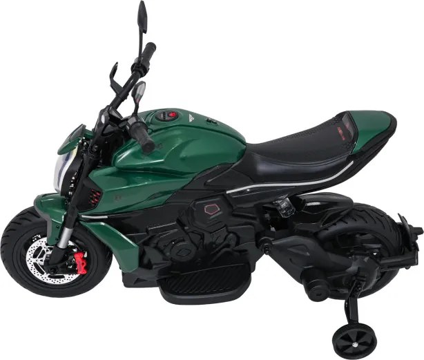 Elektrická motorka Ducati Diavel x Bentley zelená