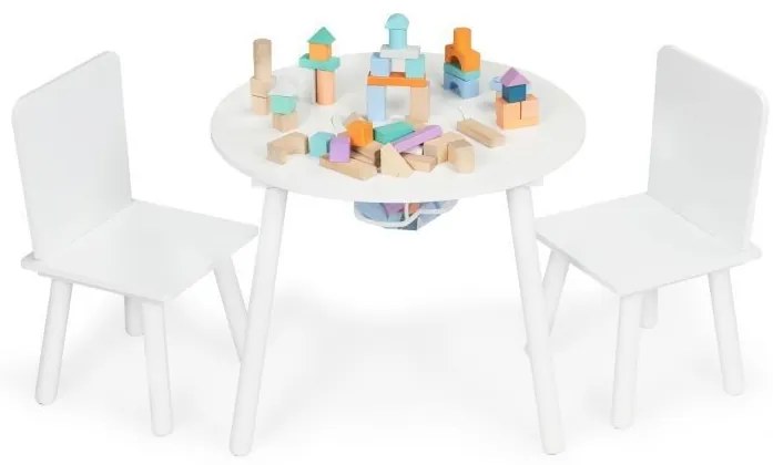 EcoToys detská sada stolček a dve stoličky WH135