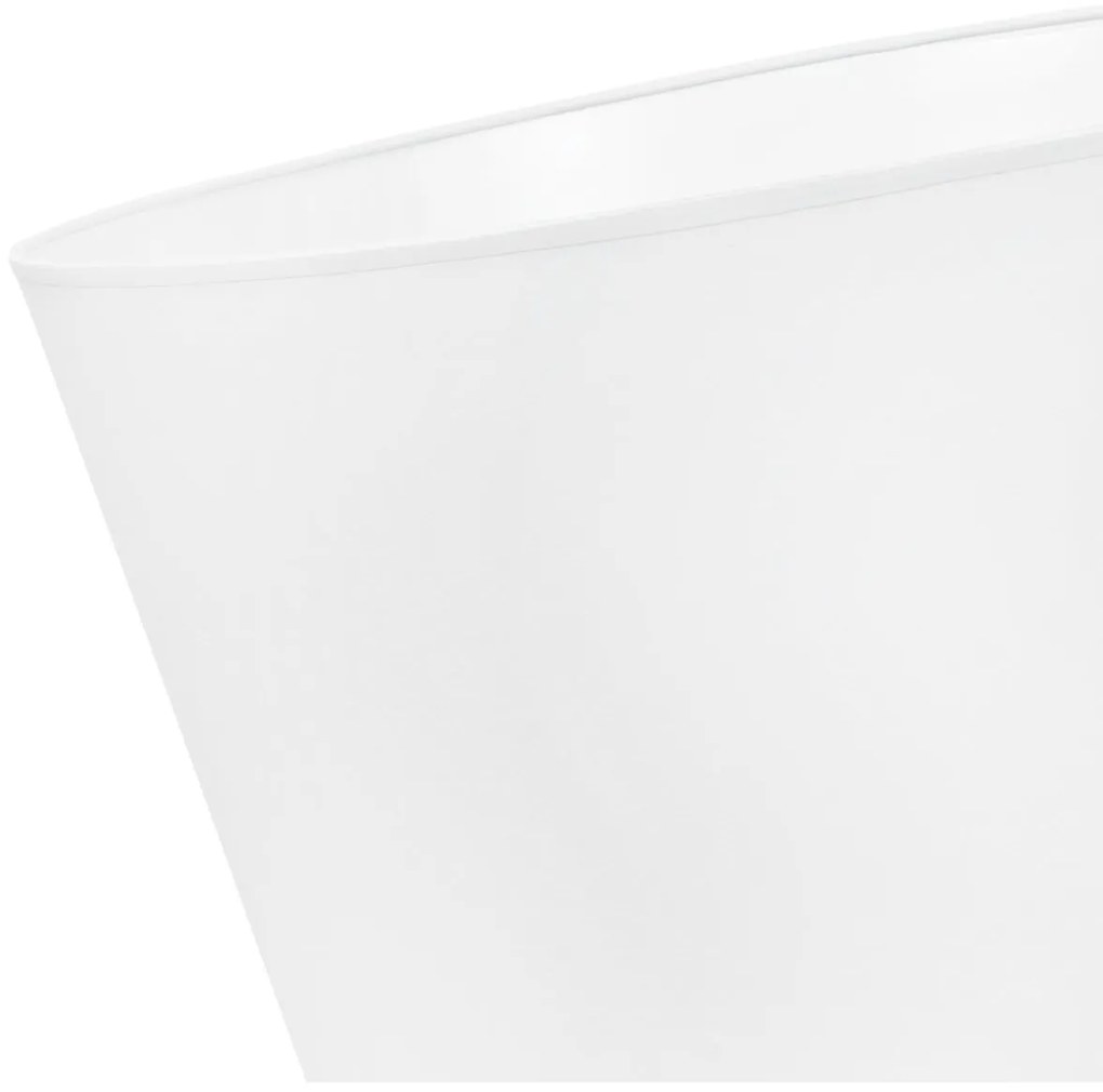 Závesné svietidlo Gaja, 1x biele textilné tienidlo, (fi 44cm), b