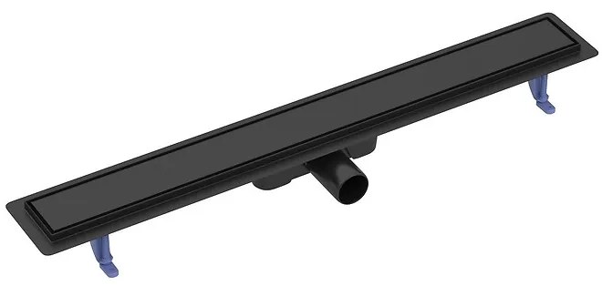 Cersanit Tako, lineárny odtokový žľab s obojstranným roštom 80cm, čierna, S907-019