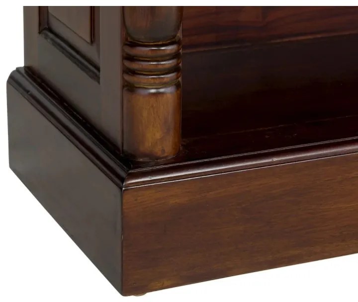 furniture-nabytek.cz - Masívna knižnica Cambridge II z mahagónu, lakovaná, hnedá – 85×36×180 cm