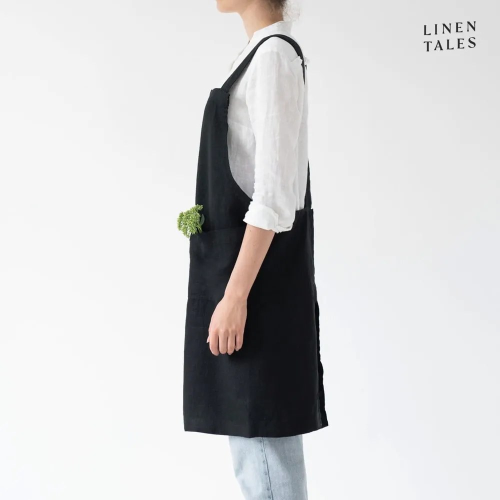 Ľanová zástera Crossback - Linen Tales