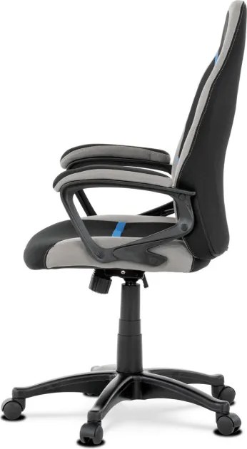 Detská otočná stolička čierna KA-L611 BLUE