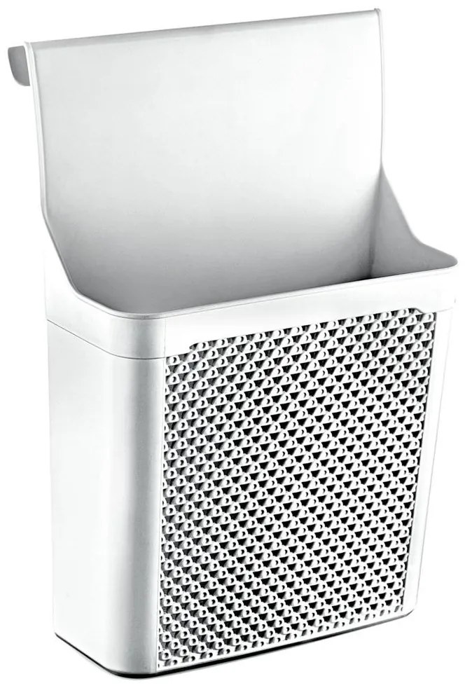 Závesný košík, organizér na čistiace prostriedky KRISTY, 32x24cm - biely