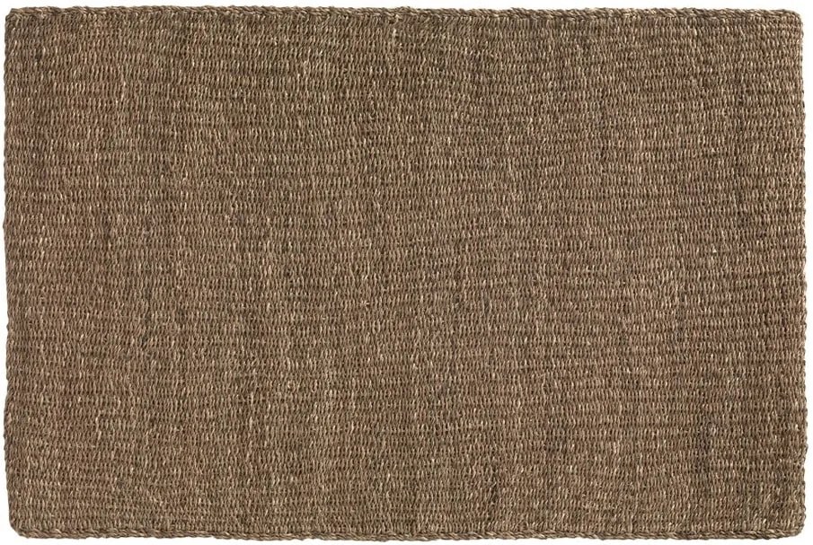 Hnedý koberec z morských rias Geese Rustico Natura, 120 × 180 cm
