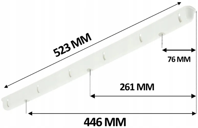 Erga Erga, stropný vešiak na sušenie bielizne 6x90 cm, biela, ERG-SEP-10SUSSUF6PP09