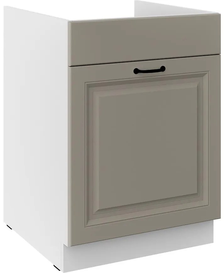 Kuchynská skrinka Stilo claygrey/biely 60ZL 1S BB
