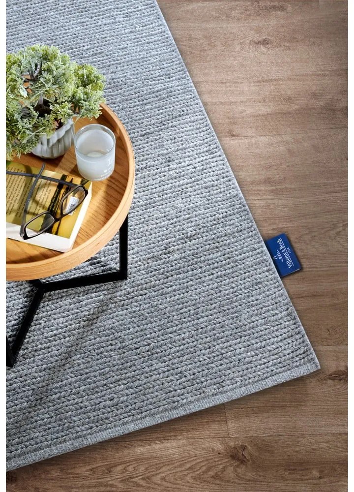Sivý ručne tkaný vlnený koberec 60x90 cm Francois – Villeroy&Boch