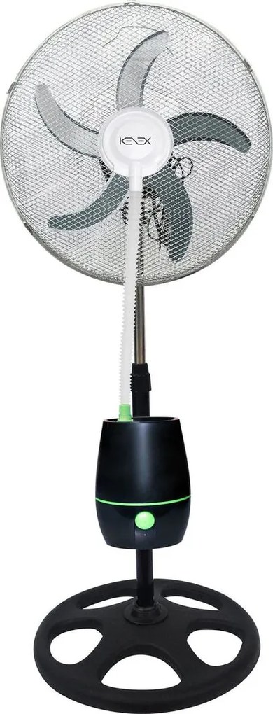 Moderný hmlový ventilátor Kenex čierny 90W