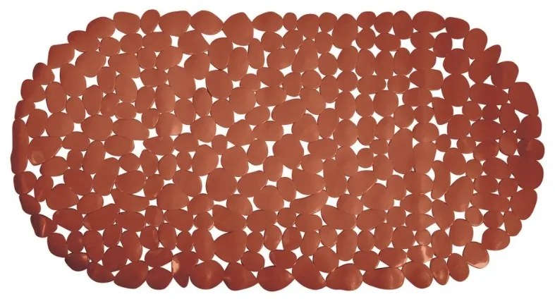 Spirella Protiskluzová podložka do vany GALETS,terakota, 99 x 39 cm