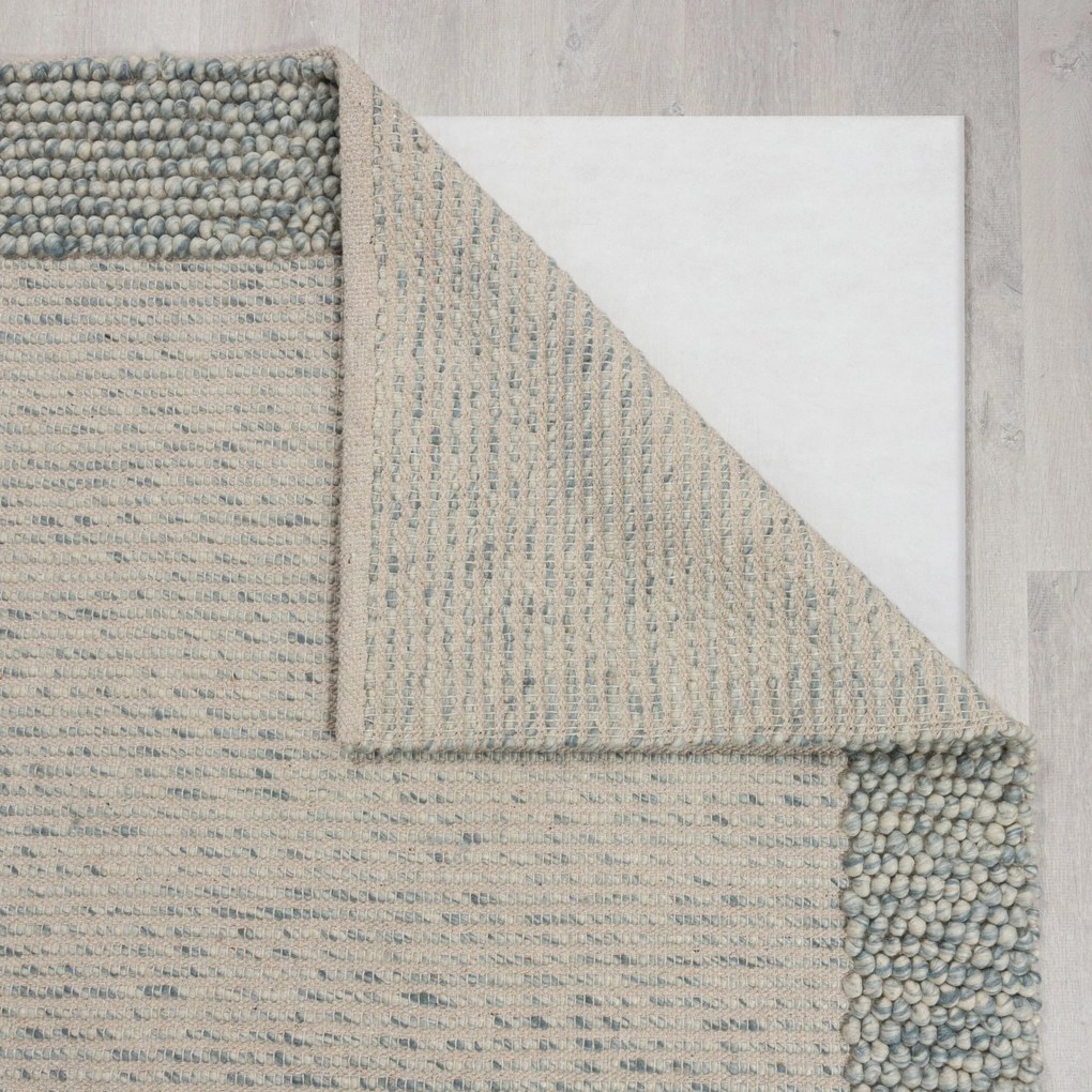 Kusový koberec Bobble Wool Blue, 160x230, modrá, obývacia izba, Flair Rugs