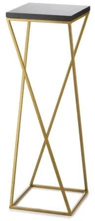 Stojan na kvety LOFT 70x24 cm zlatá/čierna