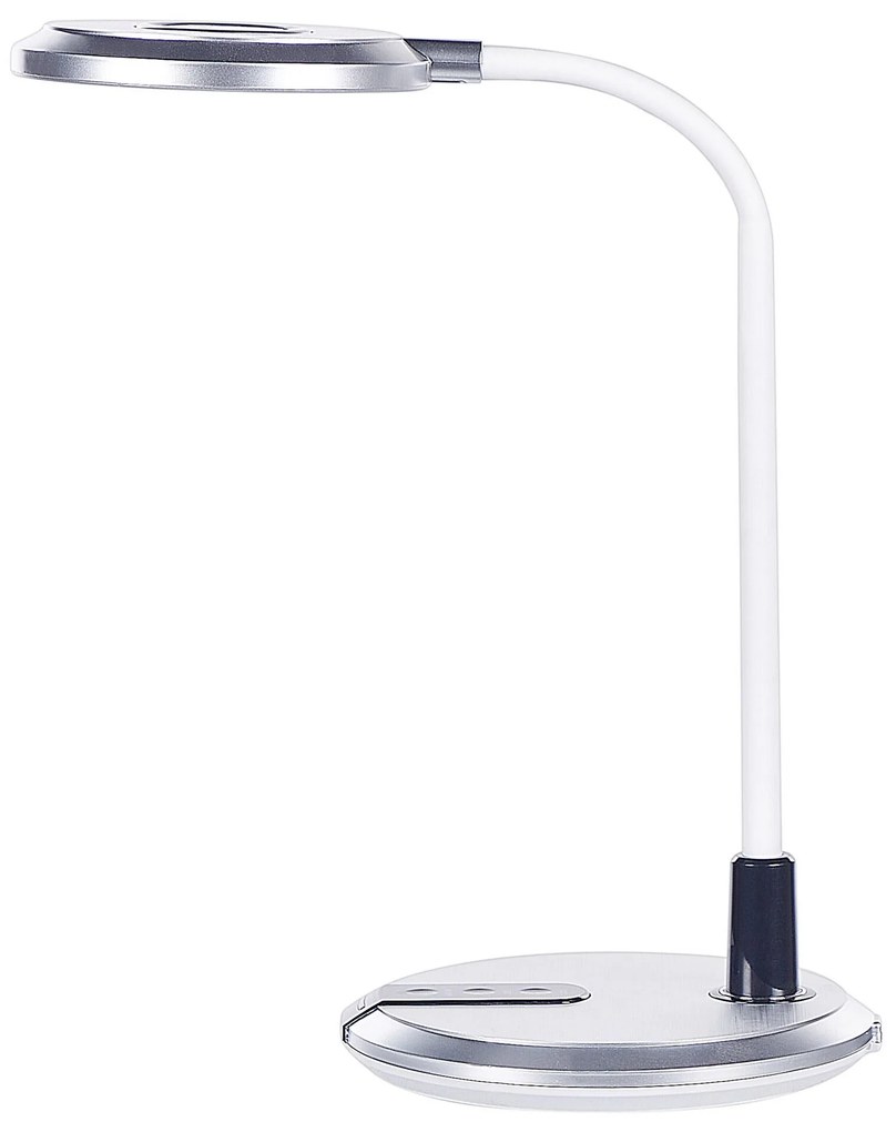 Stolná LED lampa strieborná/biela COLUMBA Beliani