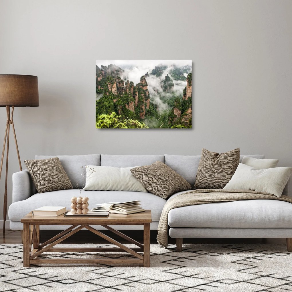 Sklenený obraz - National Park Zhangjiajie, Čína (70x50 cm)