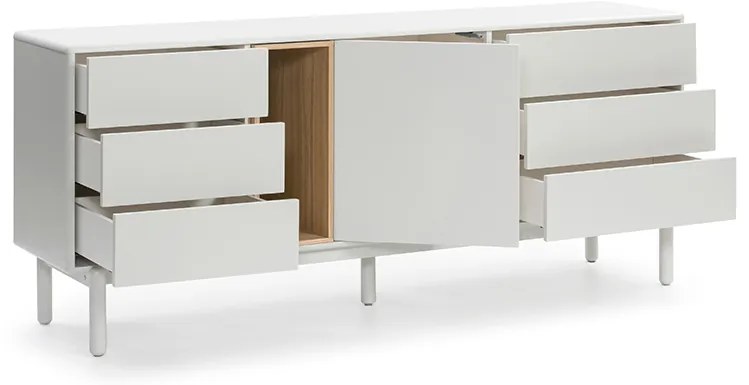 Teulat Corvo komoda do obývačky - Tmavosivá - 180 cm