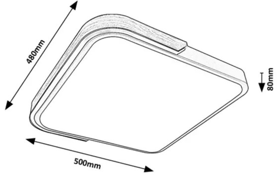 Rabalux 71146 - LED Stmievateľné stropné svietidlo ARILD LED/48W/230V Wi-Fi Tuya