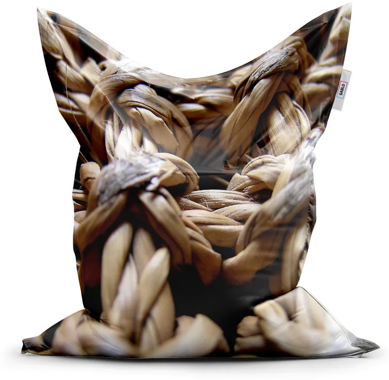 Sablio Sedací vak Banánové listy - 150x100 cm