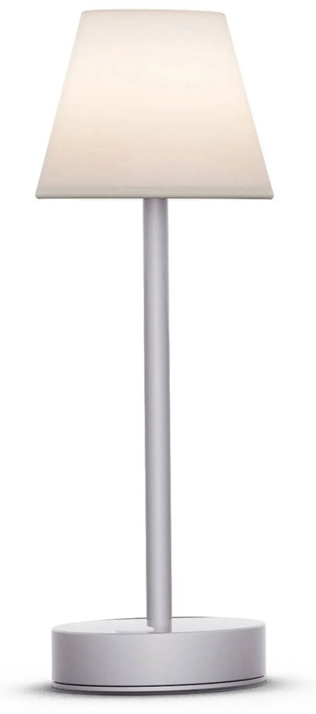 Newgarden Lola Slim stolová LED lampa batéria sivá