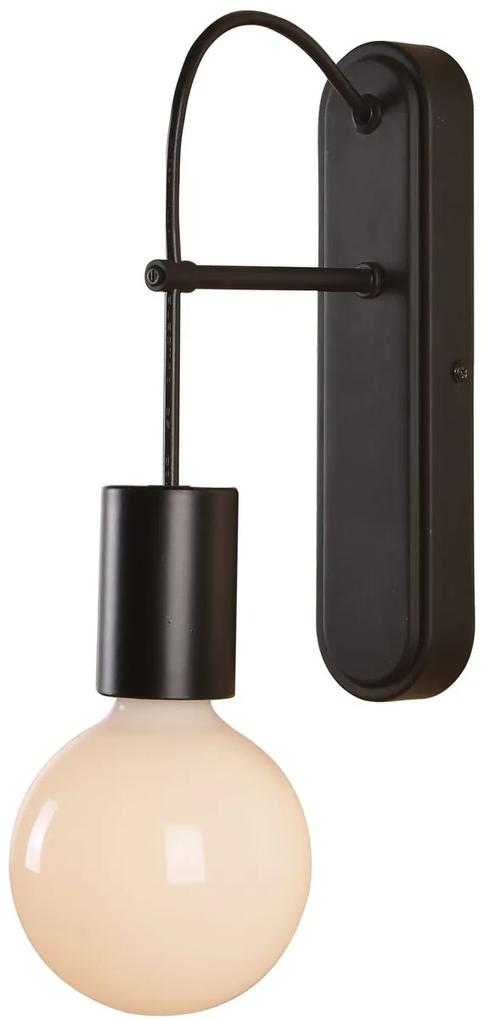 CLX Dizajnové nástenné svietidlo ADRIANO, čierne
