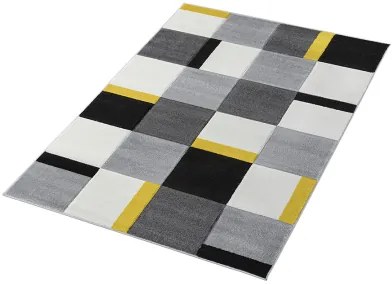 Koberce Breno Kusový koberec ALORA A1027 Yellow, sivá, viacfarebná,200 x 290 cm