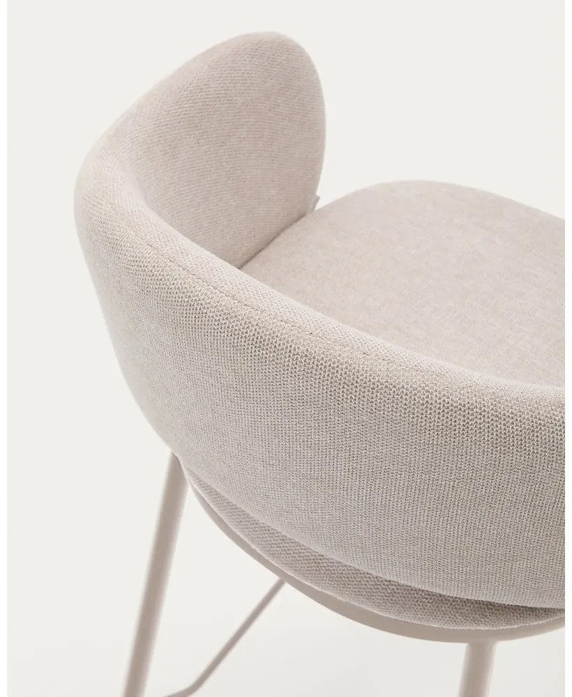 Krémová barová stolička (výška sedadla 65 cm) Maina – Kave Home