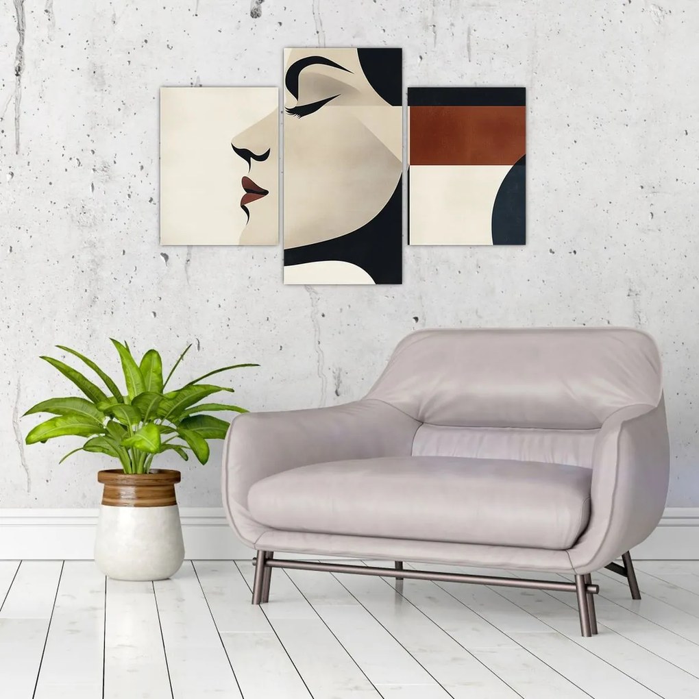Obraz - Žena z profilu (90x60 cm)
