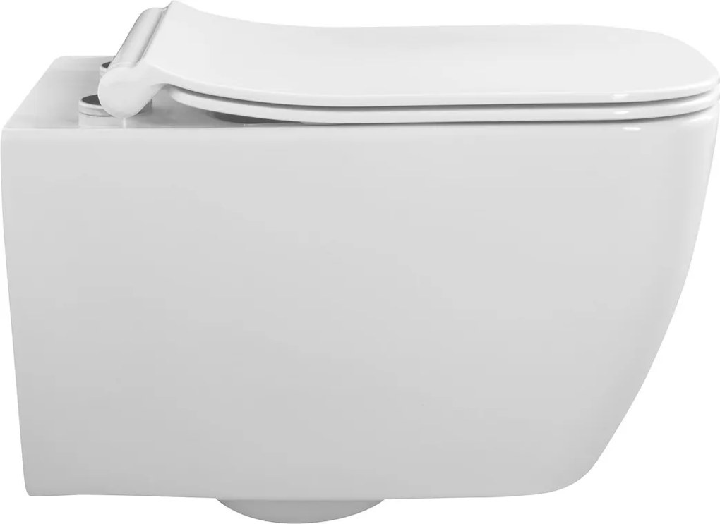 Isvea VEA, závesná WC misa, Rimless, 34,5x52cm, biela, 10VA02004