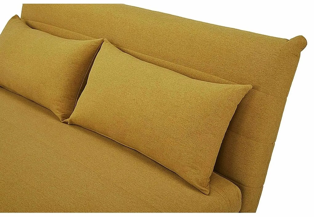 2-místná pohovka Spike 147 cm hořčicově žlutá