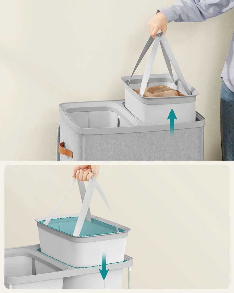 Kôš na bielizeň Daisy Grey 2x85l