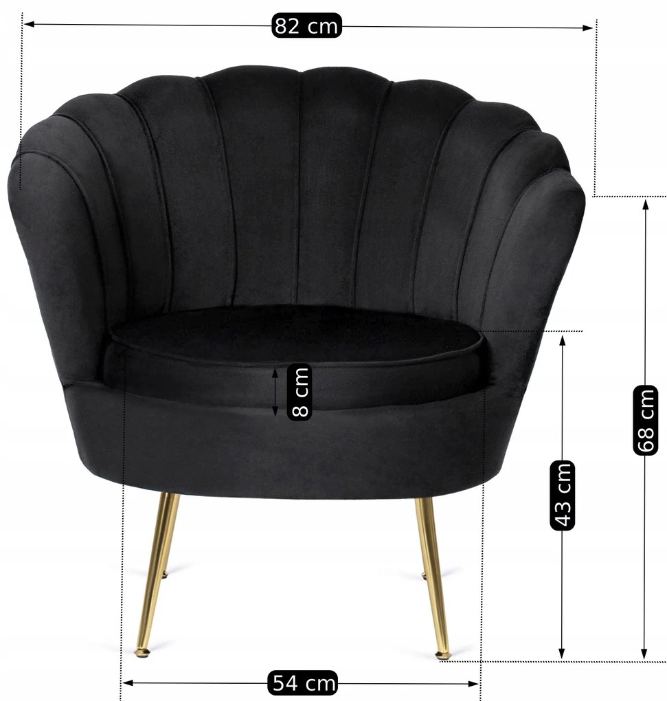 PROXIMA.store - Glamour kreslo ANGEL FARBA: ružová