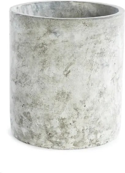 Sivý keramický kvetináč či nádoba na fľaše Simla Ceri, výška 20 cm