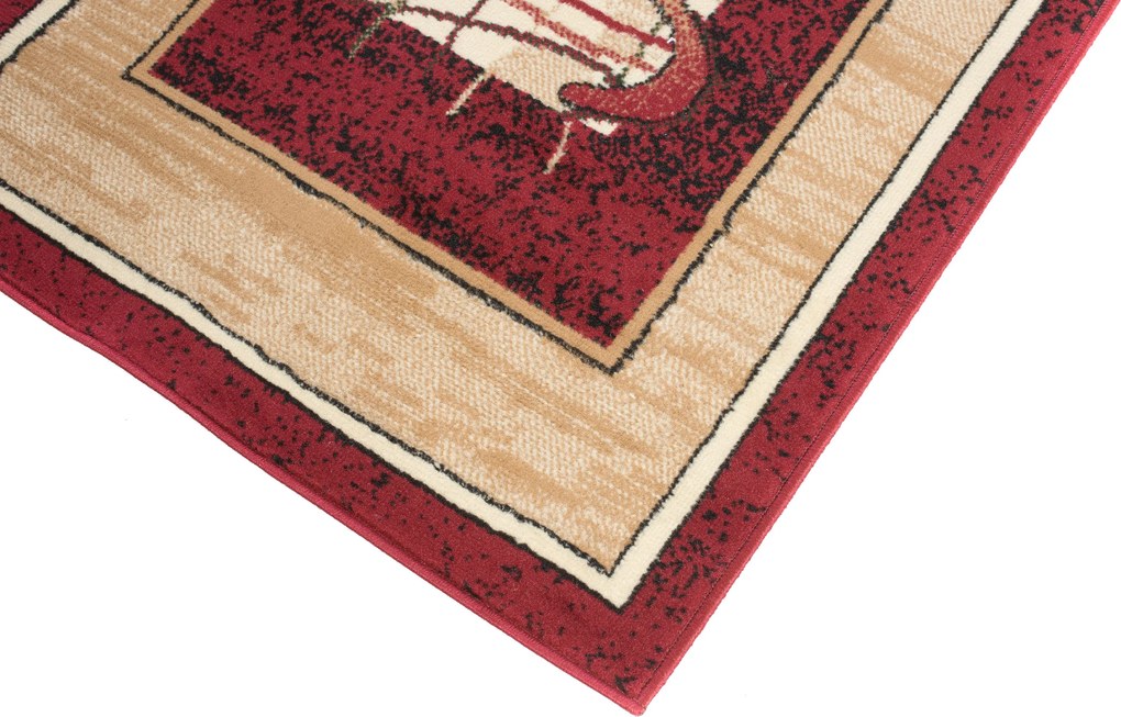 TA Koberec 5118B ČERVENÝ ATLAS PP Rozmer: 80x300 cm