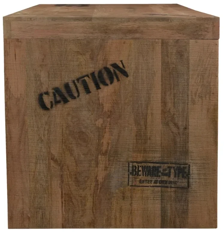 furniture-nabytek.cz - Masívny písací stôl Hankey z mangového dreva, rustikálny matný lak, prírodný – 160×70×75 cm