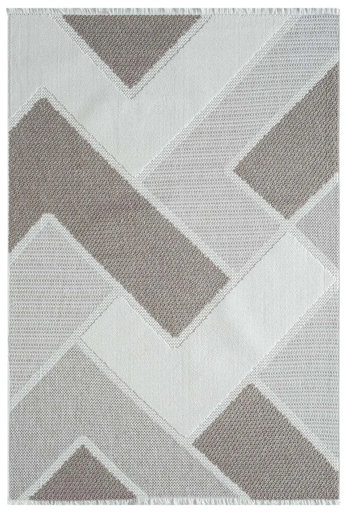 Dekorstudio Moderný koberec LINDO 8877 - béžový Rozmer koberca: 160x230cm