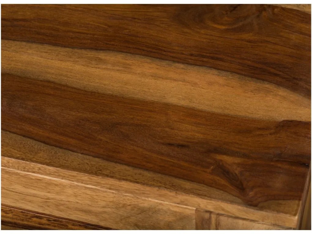 furniture-nabytek.cz - Masivní koupelnová skříňka Leeston z palisandru, lakovaná, hnědá – 45×35×185 cm