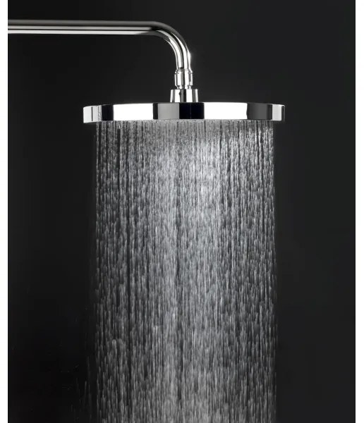 WENKO 24910100 - Sprchová hlavica SOFTWATER 26x26 cm lesklý chróm/čierna