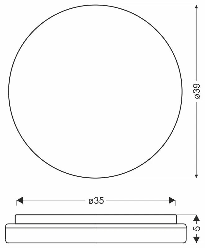 LED stropné svietidlo v prírodnej farbe ø 39 cm Gandava – Candellux Lighting