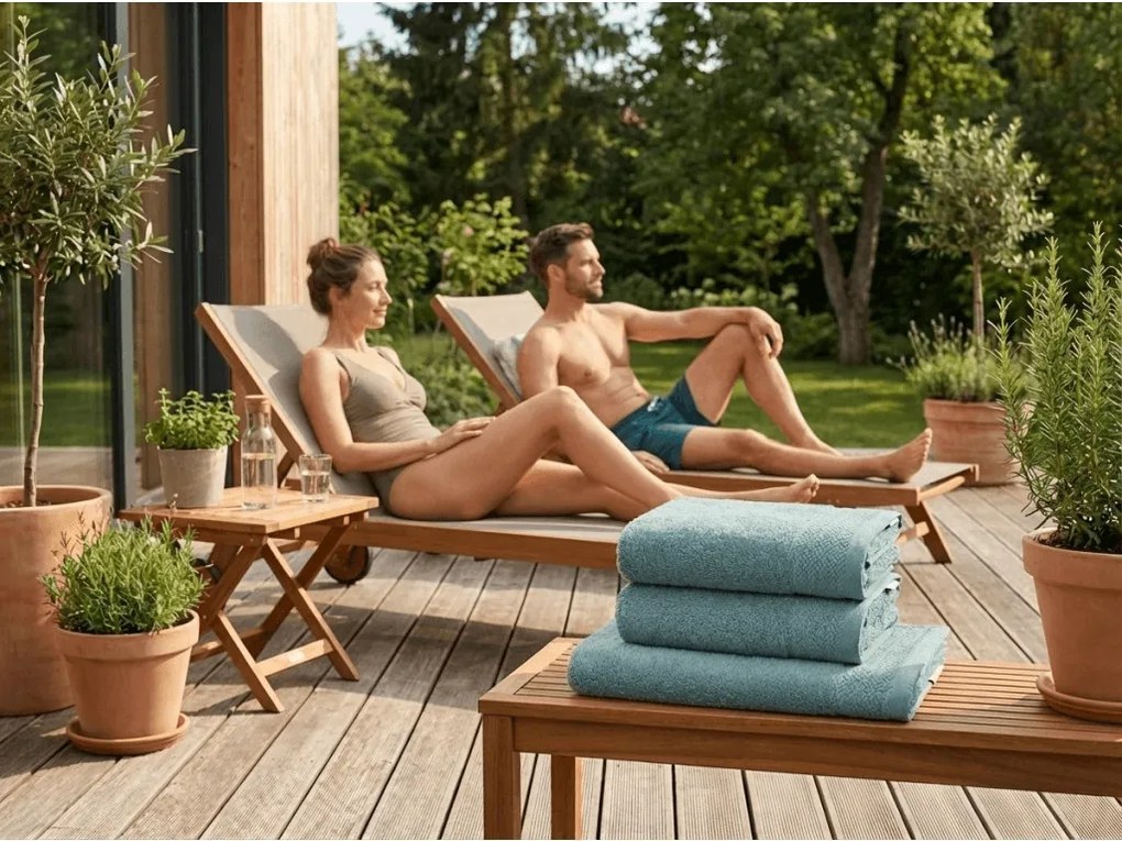 Uterák CLYR 50x100 cm modrý, 100% bavlna