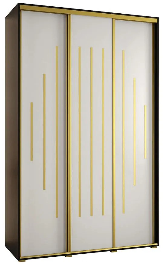 Skriňa 45 Canaris 12 180 čierna/biela/gold