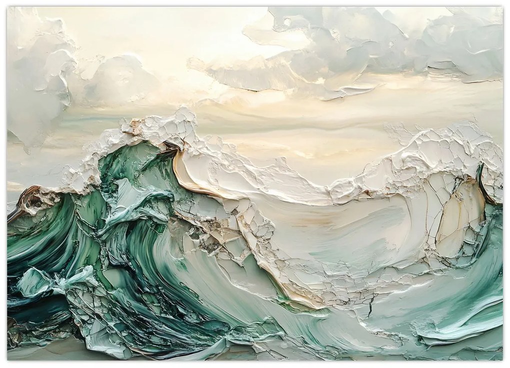 Obraz - 3D abstrakcie mora (70x50 cm)