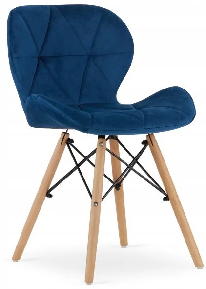 Jedálenský stôl ADRIA biely so štyrmi stoličkami LAGO zamatové granátové